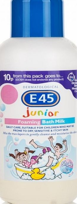 E45 Junior Foaming Bath Milk