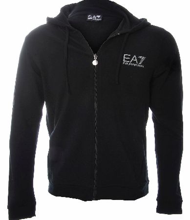 EA7 Emporio Armani Chest Logo Hooded Top