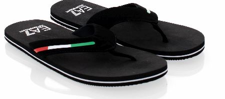 EA7 Emporio Armani Colour Stripe Flip Flops