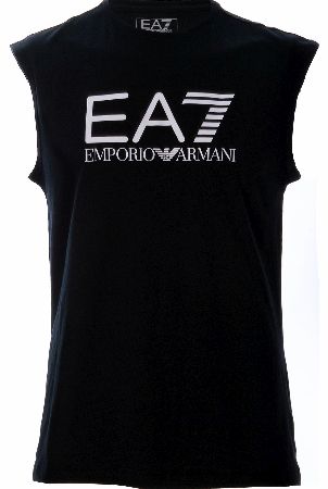 EA7 Emporio Armani Logo Print Tank Top Black