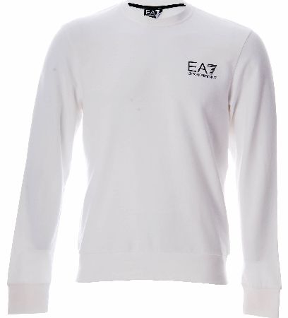 EA7 Emporio Armani Long Sleeve Crew Neck Top White
