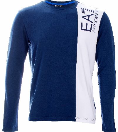 EA7 Emporio Armani Panel Logo Long Sleeve Top