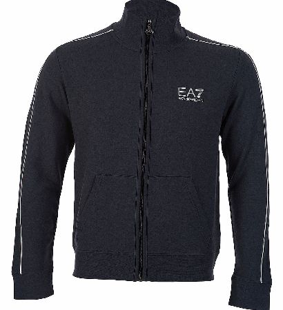 EA7 Emporio Armani Rubberized Chest Logo Zip Thru