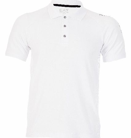 EA7 Emporio Armani Sleeve Logo Polo White