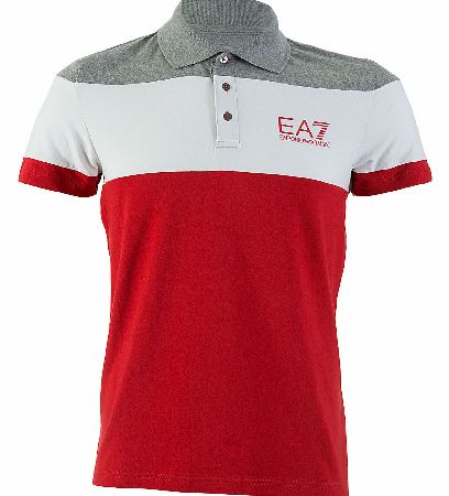 EA7 Emporio Armani Stripe Polo T-Shirt