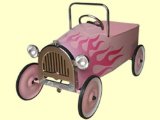 Classic Pedal Car - Pink Hot Rod