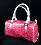 (Mizz) Barrel Hand Bag - Pink