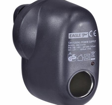 Eagle Mains Ac To 12V Cigarette Socket Adapter Power Supply