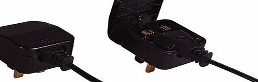 Eagle Quality Eagle Branded 5 A Fused Euro Converter Plug 2 Pole Euro Plug to 3 Pin UK Plug