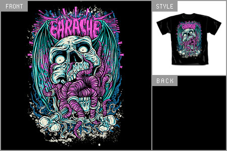 Earache (Winged Skull) T-shirt ear_MOSHTSSKULL