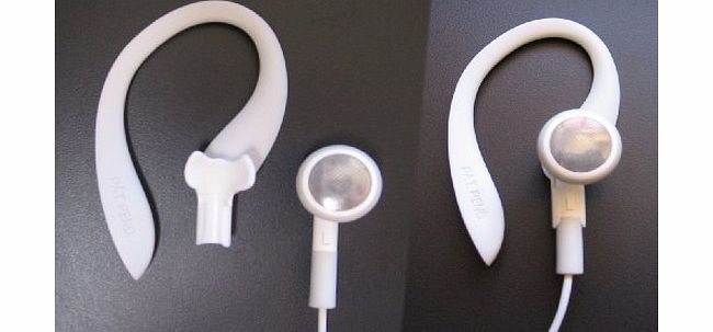 EARBUDi Clips on and off Your original Apple iPod or iPhone Earbuds - and Turns Them Into Running Headphones. Soft Over-The-Ear Design with Earbud Tilt 