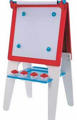 Early Learning Centre Wooden Easel - Red & Blue