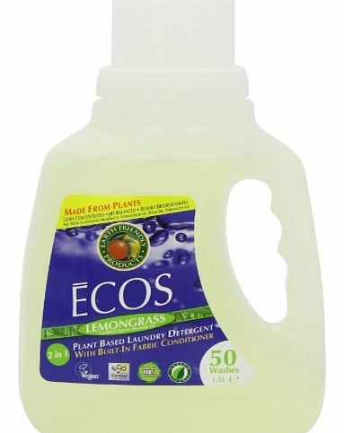 Earth Friendly Products Ecos Lemongrass Laundry Detergent 50 Washes 1.5 Litres
