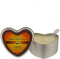 Earthly Body 3 IN 1 HEART CANDLE - DREAMSICLE