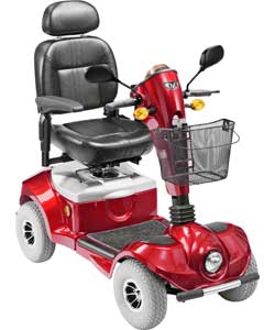 Ease of Living 4 Wheel 8mph Regatta Scooter - Red