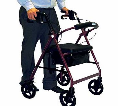 Ease of Living Lightweight Adjustable Walking Rollator - 4 Wheels