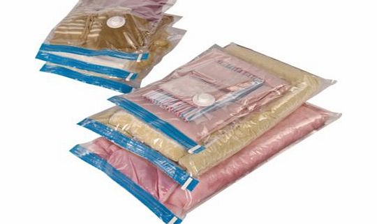 Easi-Vac from Protect and Store Easi-Vac 6 Piece Flat Vacuum Storage Bag Set