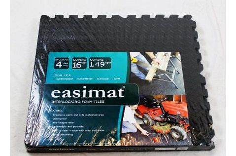 Interlocking Gym Garage Anti Fatigue Flooring Play Mats 32sqft D-Easimat Branded