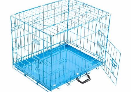Easipet Dog Cage, 24-inch, Blue