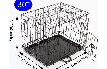 Easipet Puppy Cage for Dog, 76 x 53 x 60 cm, Black