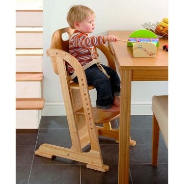 All Wood Multi Height Highchair