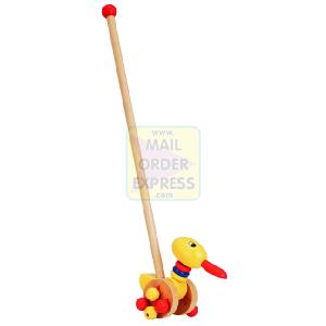 East Coast Nursery Wooden Toys Push Along Chick