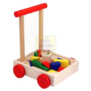 Wooden Toys Walker with Bricks