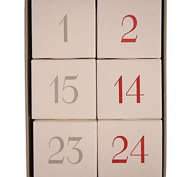 East of India Hanging Advent Cubes