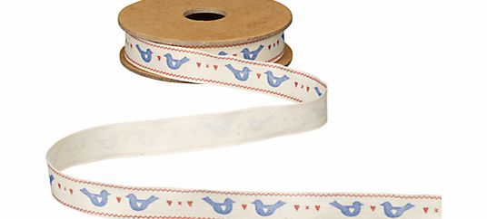 East of India Hearts and Birds Ribbon, 3m