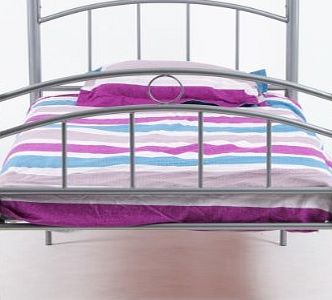 Eastalent 3FT Silver Single Metal Bed Frame (Single)