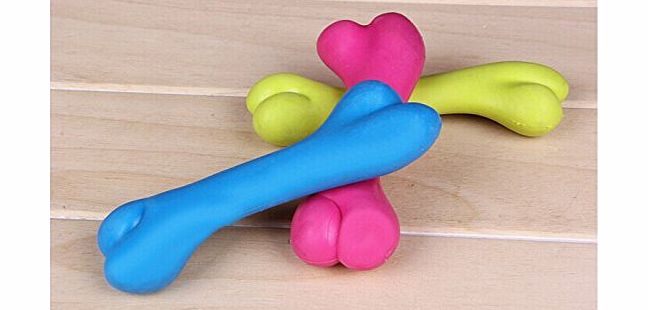 Eastlion TPR Pet Dog Chew Bones Molar Teeth Clean Dental Health Chew Toy Pink