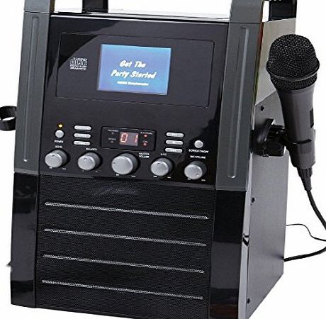 Easy Karaoke Band Set EKS515 CD Graphics Player Machine With 1x Mic CD - Black