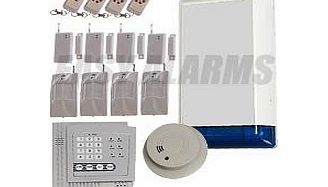 easyalarms DIY FIT, BURGLAR AND FIRE ALARM , Wireless Autodial Home Security Burglar / Intruder Alarm System will call you directly upon activation. Now with built in FIRE alert