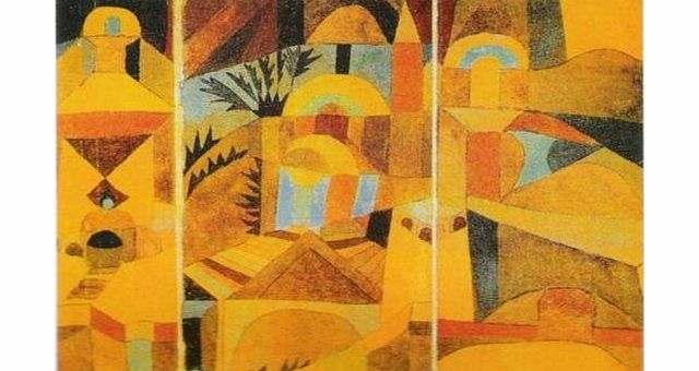 Easyart.com Paul Klee Art Print, The Temple Garden (60 x 80cm Art Prints/Posters)