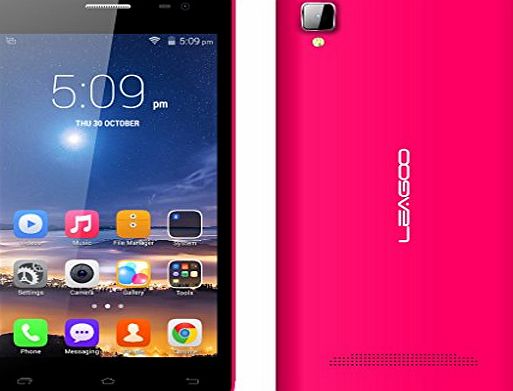 EasySMX  Leagoo Lead 6 Smart Phone Android 4.4.2 MTK Dual-Core Processer 4.5 inch IPS Display 1600 mAh Lithium Battery Dual Camera 2G/3G Dual SIM Standby (Rose)