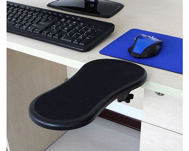 EBASE Adjustable Arm Wrist Rest Support Computer Desk Extender with Case Star Cellphone Bag, Black