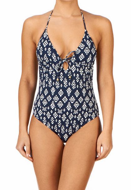 Eberjey Womens Eberjey Tribal Block Charlotte Swimsuit