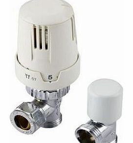 ECA Heating Limited Angled Thermostatic White