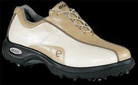 Ecco Casual Swing Hydromax Womens Golf Shoe Safari/Ice White