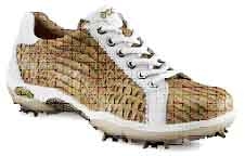 Ecco Casual Pitch Ladies Golf Shoe Desert/White
