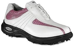 Ecco Casual Swing Ladies Golf Shoe White/Pink