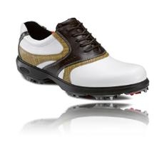 Ecco Golf Ecco Classic Premier Golf Shoe White/Sand/Coffee