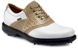 Ecco Classic Saddle GTX Golf Shoe White/Sand