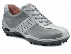 ecco Ladies Golf Shoe Casual Pitch Hydromax White/Concrete 38823