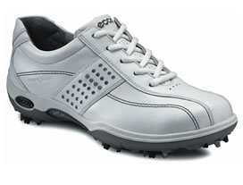ecco Ladies Golf Shoe Casual Pitch Hydromax White/Silver 38823