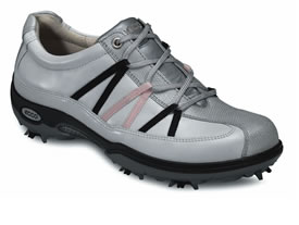 Ladies Golf Shoe Casual Pitch Premier Silver/White 38813