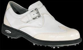 Ecco New Classic Wing Buckle Womens Golf Shoe Ice White/White
