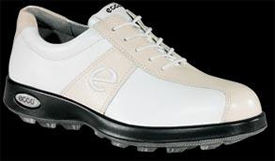 Ecco Spikeless E-Series Womens Golf Shoe Ice White/White