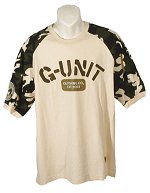 G-Unit Camo Sleeve T/Shirt Dark Cream Size Medium