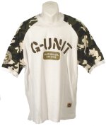 Ecko G-Unit Camo Sleeve T/Shirt White Size X-Large